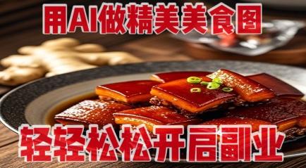用AI做精美美食图，无需专业设备拍摄，轻轻松松开启副业-三零资源