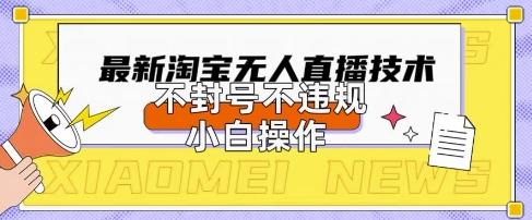 2025年淘宝无人直播带货10.0.全新技术，不违规，不封号，纯小白操作，日入数张【揭秘】-三零资源