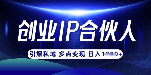 云帆·创业ip合伙人打造3.0,从0到1教你做网创,实现月入过W-三零资源