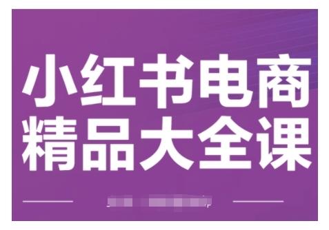 小红书电商精品大全课,快速掌握小红书运营技巧,实现精准引流与爆单目标,轻松玩转小红书电商(更新2月)-三零资源