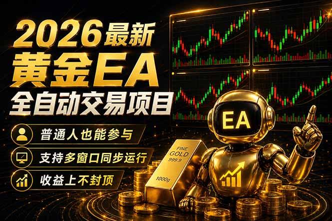 最新黄金EA量化赛道,全程自动执行,多窗口操作直接放大结果-三零资源