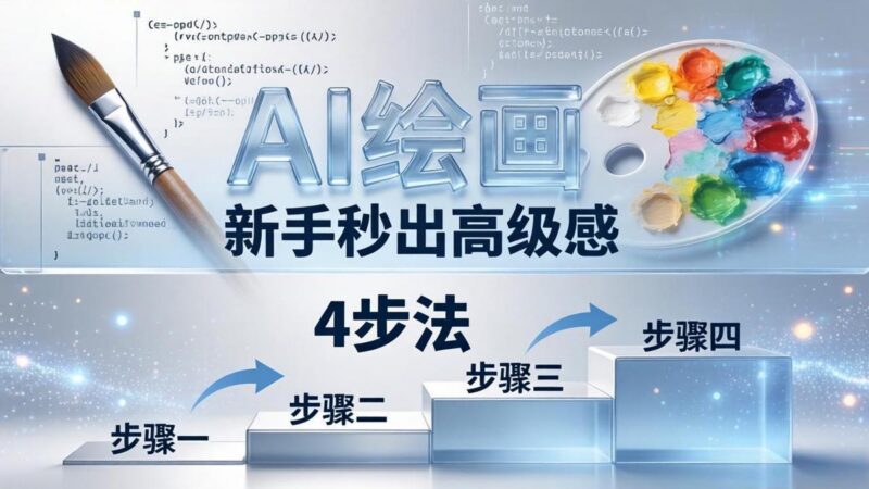 AI绘画入门别再硬磕了！即梦4步法：万能提示词公式+BRTR框架，新手秒出高级感-三零资源