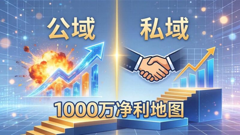 公域玩命出爆款，私域悄悄做成交：这套AI内训课，2026给你打通1000万净利的地图-三零资源