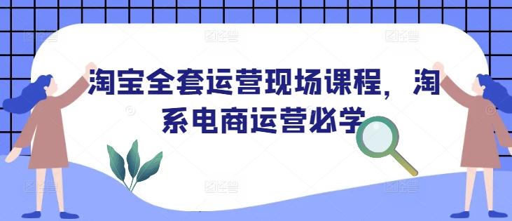 淘宝全套运营现场课程,淘系电商运营必学-三零资源
