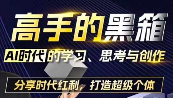 高手的黑箱:AI时代学习、思考与创作-分红时代红利,打造超级个体-三零资源