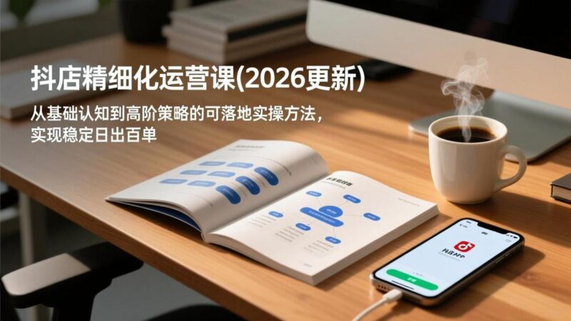 抖店精细化运营课(更新6月-三零资源
