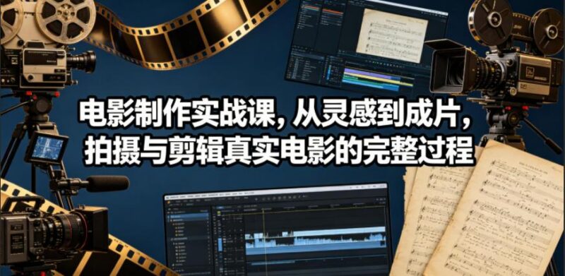 电影制作实战课，从灵感到成片，拍摄与剪辑真实电影的完整过程【原创双语字幕】-三零资源