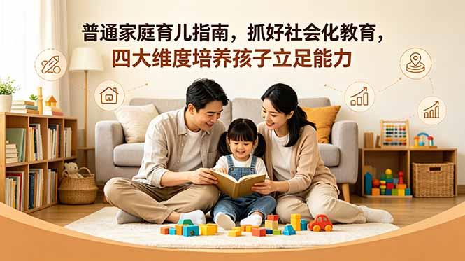 付费文章:普通家庭育儿指南,抓好社会化教育,四大维度培养孩子立足能力-三零资源