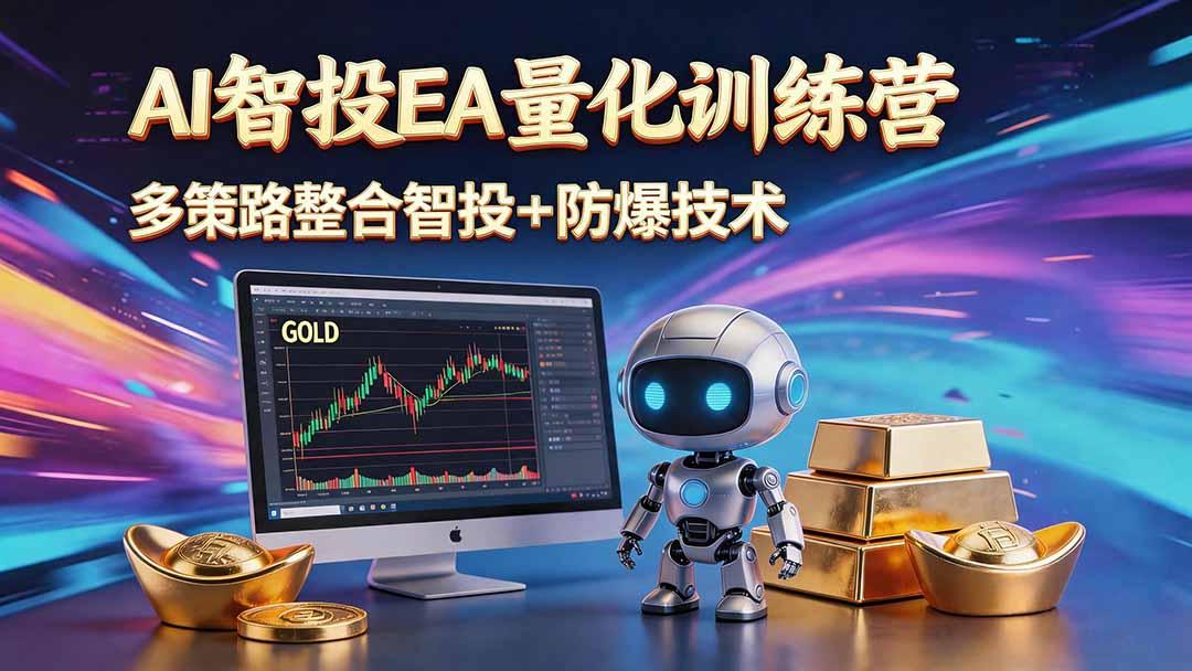 AI智投EA量化运营技术,自动化黄金操盘技术,小白也可以轻松上手日入1000+