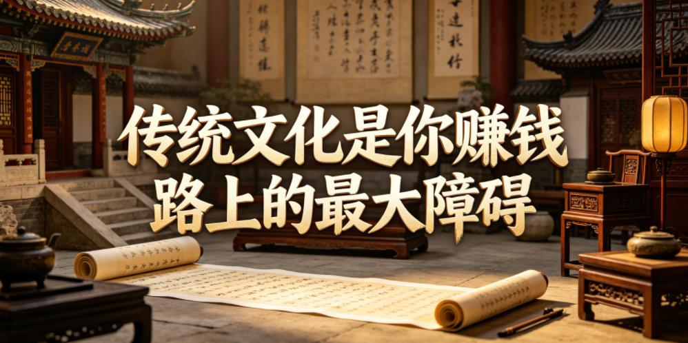 付费文章:传统文化是你賺钱路上的最大障碍