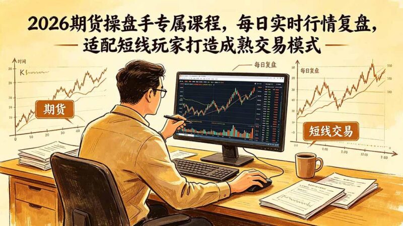 2026期货操盘手专属课程-更新6月,每日实时行情复盘,适配短线玩家打造成熟交易模式