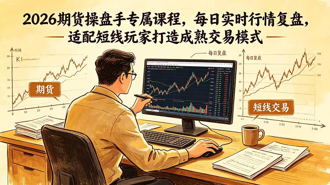 2026期货操盘手专属课程-更新6月，每日实时行情复盘，适配短线玩家打造成熟交易模式