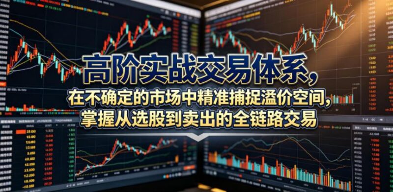 高阶实战交易体系，在不确定的市场中精准捕捉溢价空间，掌握从选股到卖出的全链路交易心法(更新6月)-三零资源