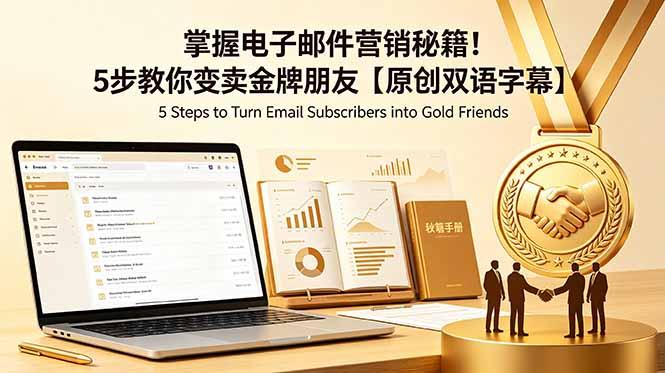 掌握电子邮件营销秘籍!5步教你变卖金牌朋友【原创双语字幕】-三零资源