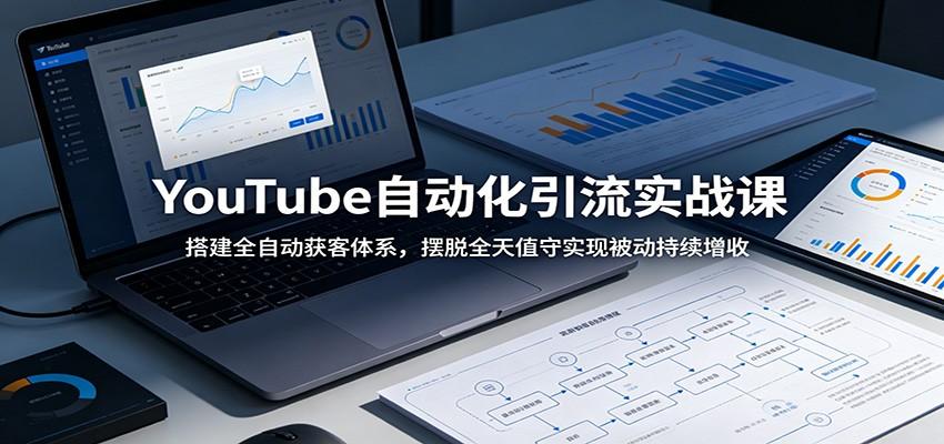 YouTube自动化引流实战课：搭建全自动获客体系，摆脱全天值守实现被动持续增收