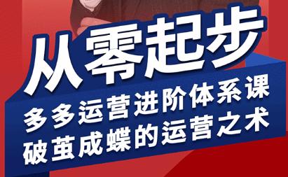 海神·拼多多运营进阶系统课(更新2026)-三零资源