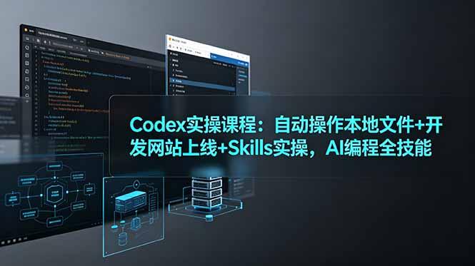 Codex实操课程：自动操作本地文件+开发网站上线+Skills实操，AI编程全技能-三零资源