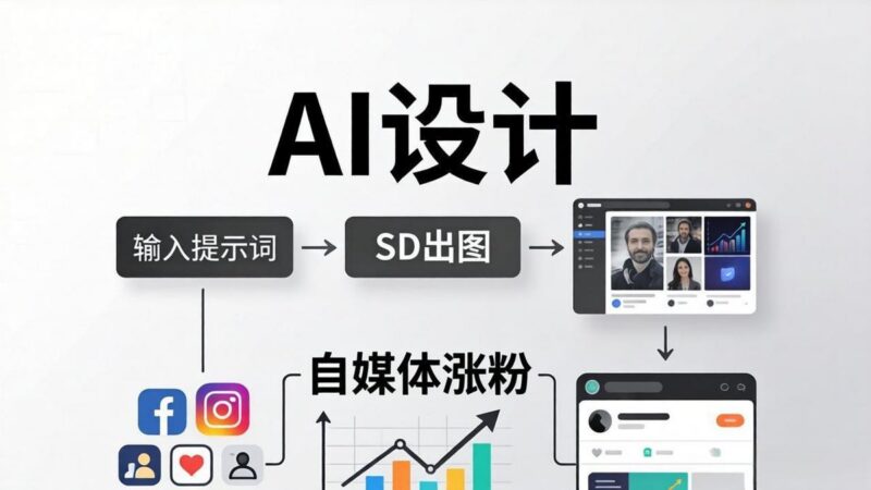 人人都是AI设计师:SD出图+自媒体涨粉一站教学,告别图文素材焦虑,AI设计让你轻松避开内卷-三零资源