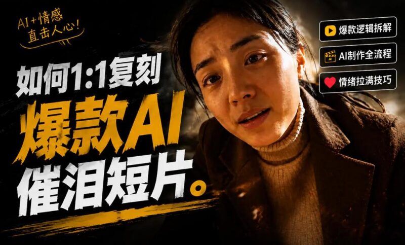 豆包+Gemini生成真人AI短剧-拆解复刻百万爆款第一人称短片，一站式讲透爆款复刻全流程-三零资源