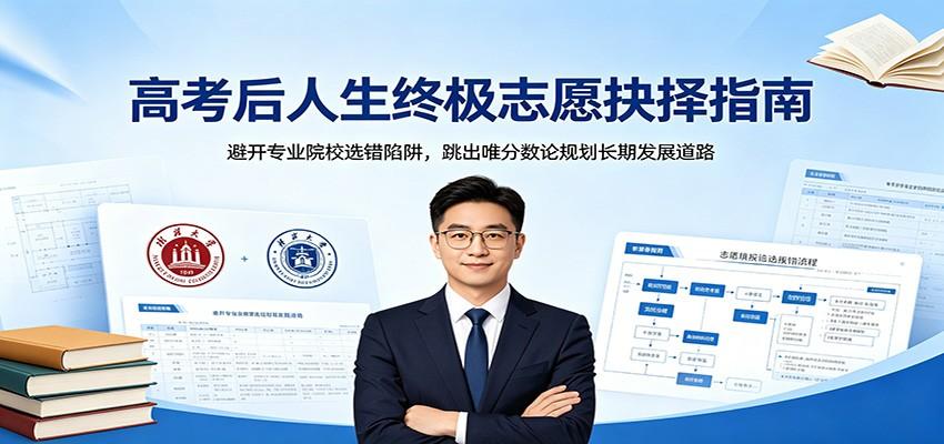 高考后人生终极志愿抉择指南:避开专业院校选错陷阱,跳出唯分数论规划长期发展道路
