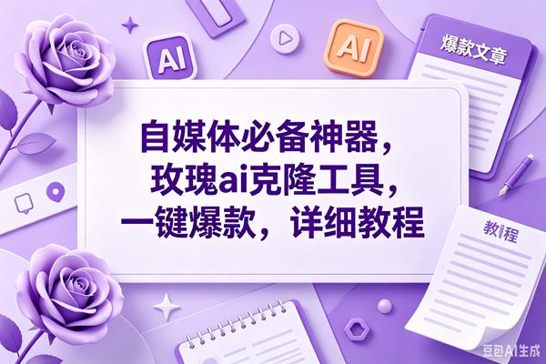 玫瑰ai克隆,一键爆款ai神器,自媒体的必备工具,50多个功能,详细教程-三零资源