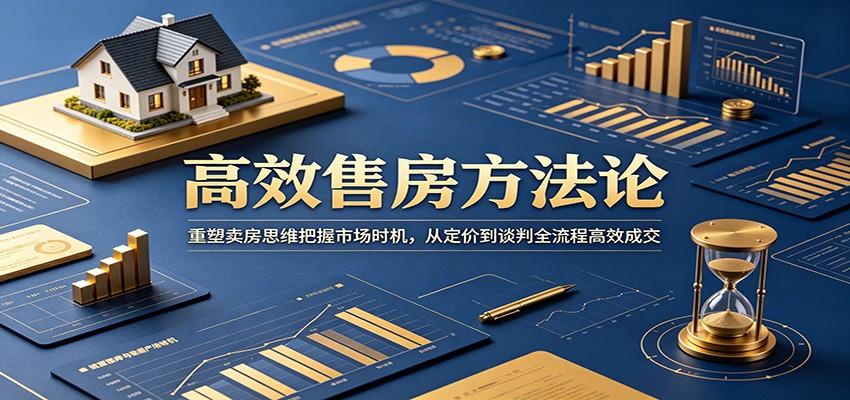 高效售房方法论:重塑卖房思维把握市场时机,从定价到谈判全流程高效成交