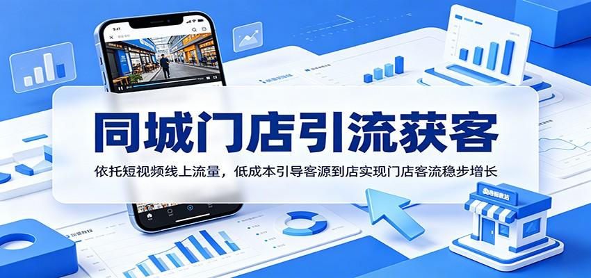 同城门店引流获客:依托短视频线上流量,低成本引导客源到店实现门店客流稳步增长