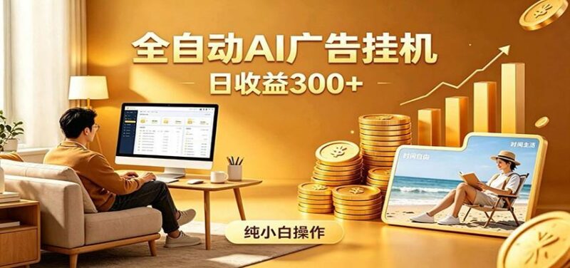 AI风口项目,全程解放双手,后台自动运行赚取收益,每天稳定收益300+-三零资源