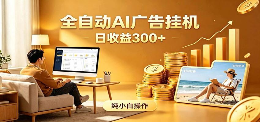 AI风口项目，全程解放双手，后台自动运行赚取收益，每天稳定收益300+
