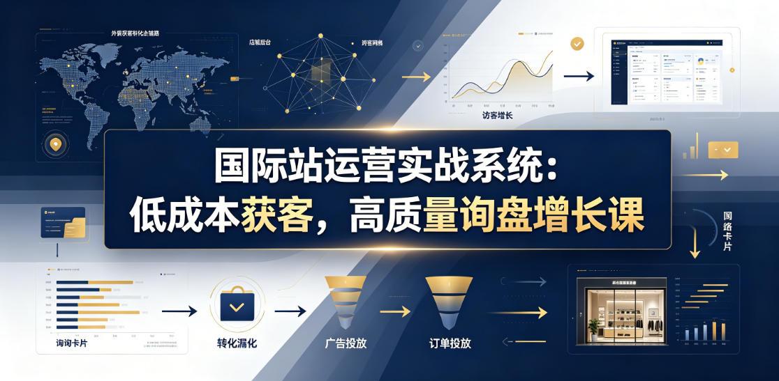 国际站运营实战系统：低成本获客，高质量询盘增长课(更新26年)