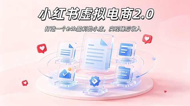 2026 年最强风口掘金项目:AI小红书虚拟电商,布局搜索流量,每日躺赚500+-三零资源