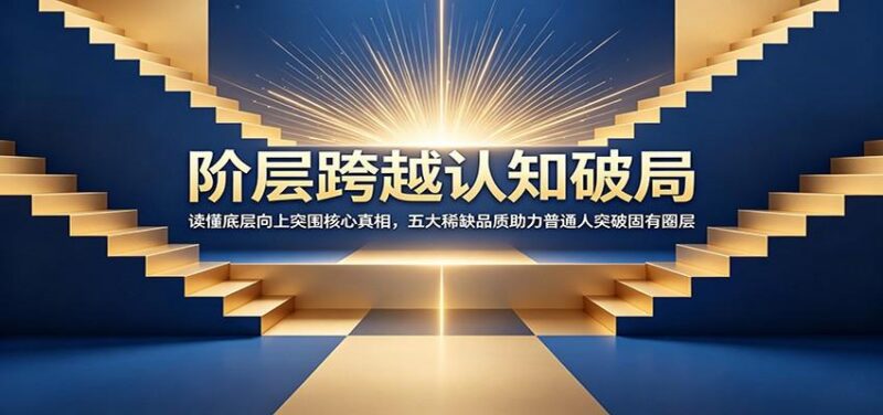 阶层跨越认知破局:读懂底层向上突围核心真相,五大稀缺品质助力普通人突破固有圈层-三零资源