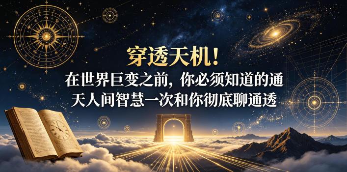 付费文章:穿透天机!在世界巨变之前,你必须知道的通天人间智慧一次和你彻底聊通透-三零资源