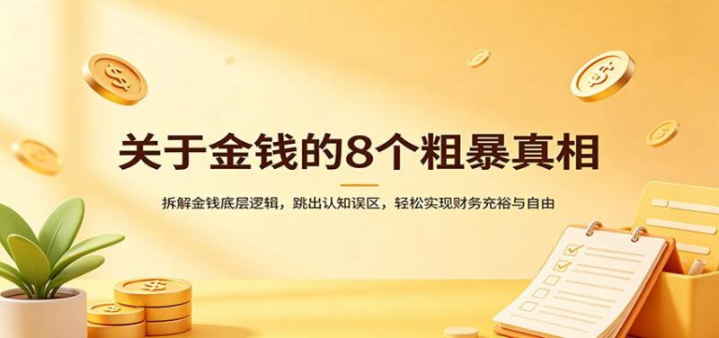 关于金钱的8个粗暴真相:拆解金钱底层逻辑,跳出认知误区,轻松实现财务充裕与自由-三零资源