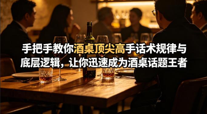 付费文章:手把手教你酒桌顶尖高手话术规律与底层逻辑,让你迅速成为酒桌话题王者(二十年全网独家经验分享)-三零资源