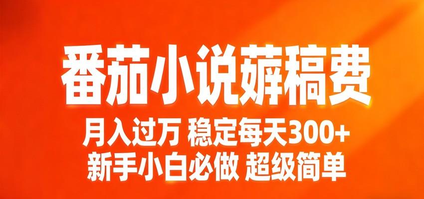 番茄小说赚稿费稳定300+每天，实操落地两年，新手小白必做，超级简单！