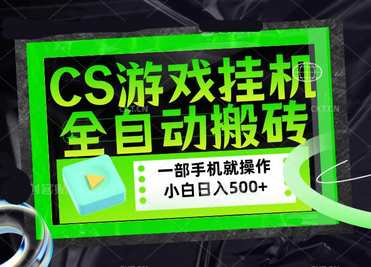 CSGO游戏挂机捡漏搬砖，超稳定的项目，带领1000+小白实现日入500+，数据可视频验证-三零资源