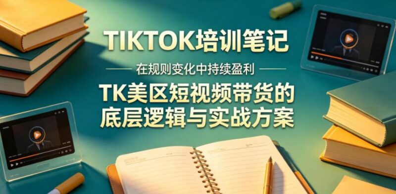 视界跨境TIKTOK4月17培训笔记，在规则变化中持续盈利，TK美区短视频带货的底层逻辑与实战方案【文档】-三零资源