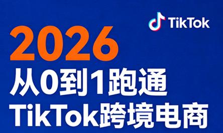 2026从0到1跑通TikTok跨境电商-三零资源