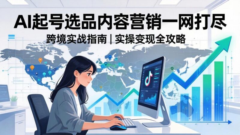 2026 TikTok 跨境AI实操:从零基础到变现全流程,AI起号选品内容营销一网打尽-三零资源