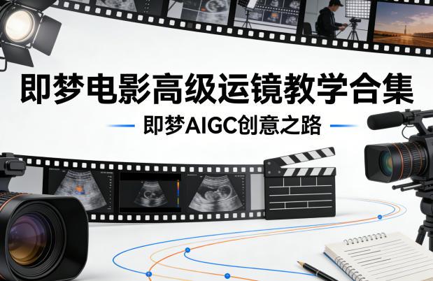即梦电影高级运镜教学合集,即梦AIGC创意之路-三零资源