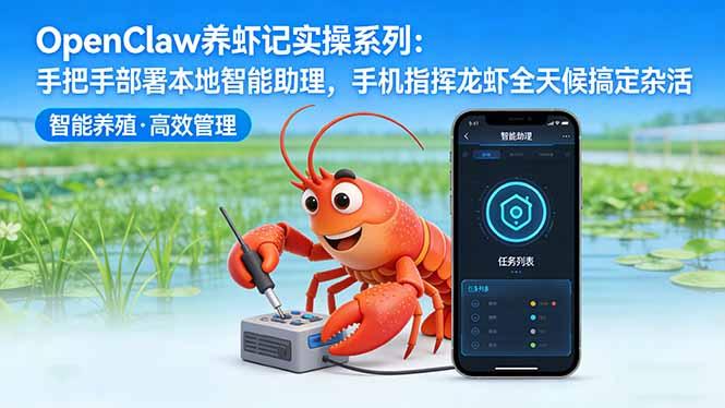 OpenClaw养虾记实操系列:手把手部署本地智能助理,手机指挥龙虾全天候搞定杂活-三零资源