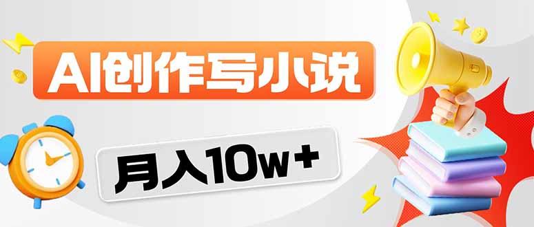 2026风口项目AI写小说 轻松实现月入10w+-三零资源