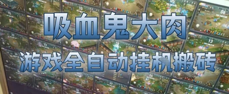 吸血鬼大肉！游戏全自动挂G搬砖，一台电脑开40个窗口日入500+，无需人工值守【揭秘】-三零资源