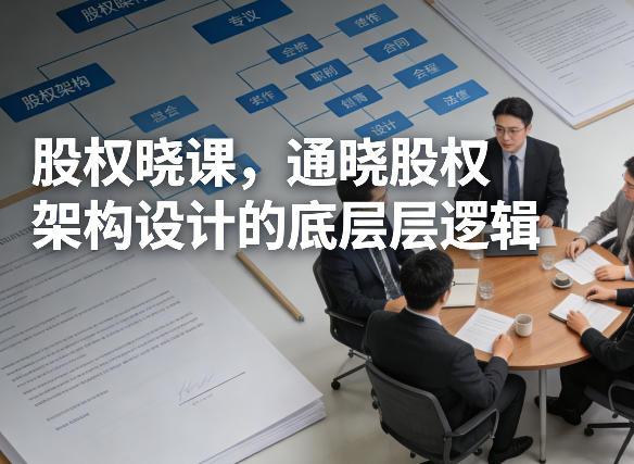 股权晓课，通晓股权架构设计的底层逻辑-三零资源