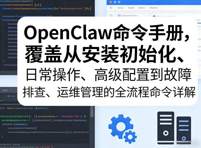 OpenClaw命令手册,覆盖从安装初始化、日常操作、高级配置到故障排查、运维管理的全流程命令详解-三零资源