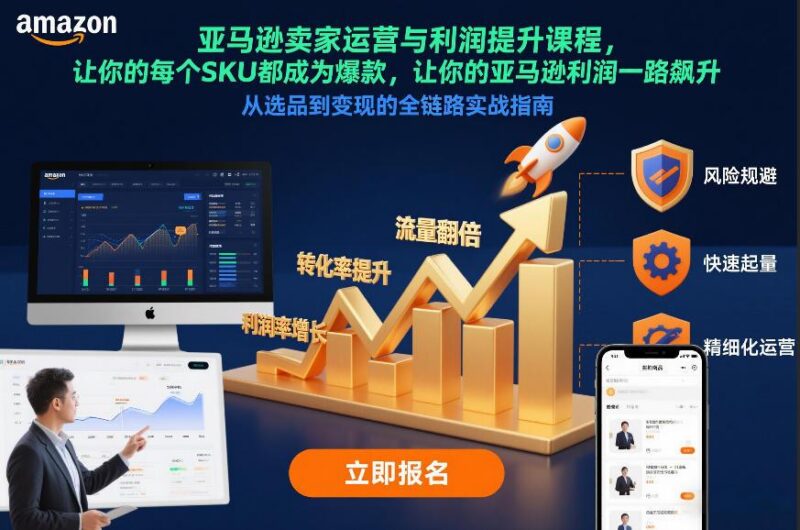 亚马逊卖家运营与利润提升课程,让你的每个SKU都成为爆款,让你的亚马逊利润一路飙升(更新26年3月)-三零资源