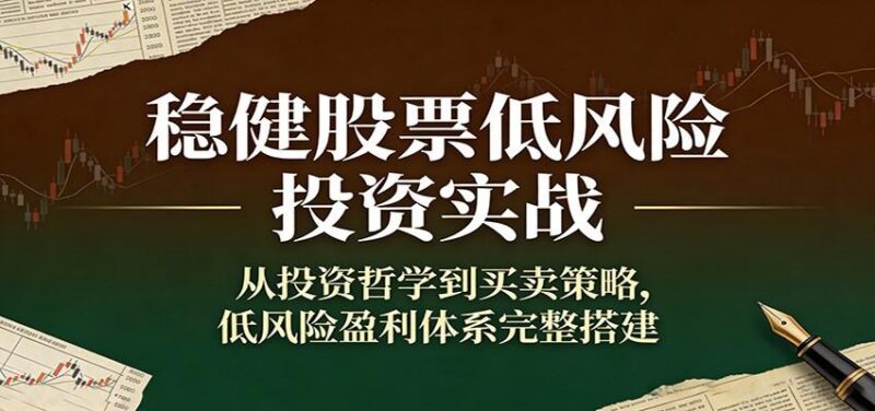 稳健股票低风险投资实战:从投资哲学到买卖策略,低风险盈利体系完整搭建 三零资源-三零资源
