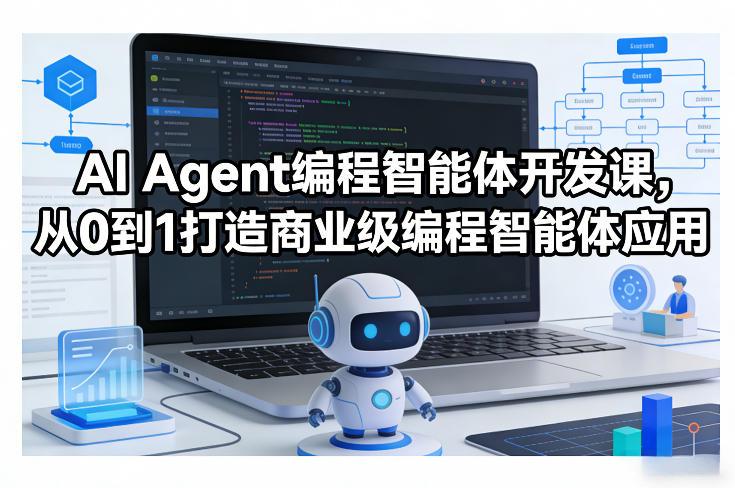 AI Agent编程智能体开发课,从0到1打造商业级编程智能体应用-三零资源