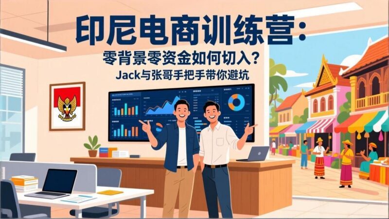 印尼电商训练营:零背景零资金如何切入?Jack与张哥手把手带你避坑-三零资源